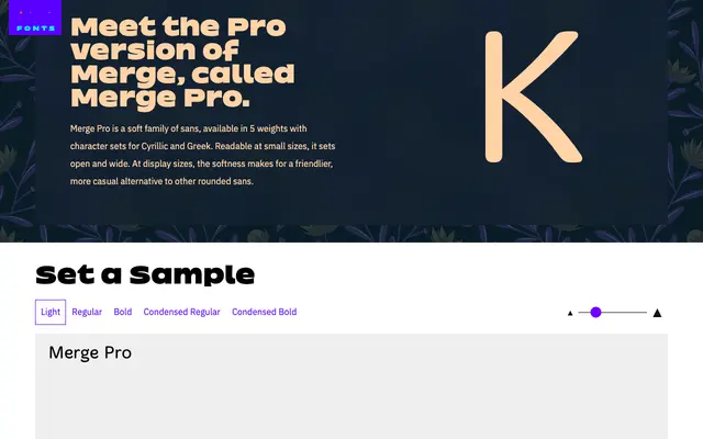 Merge Pro specimen from Philatype