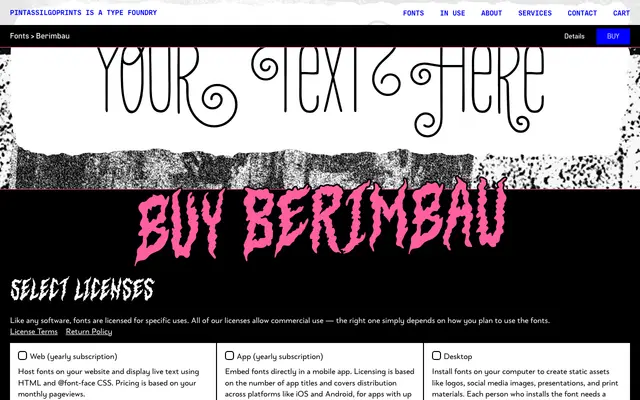 Berimbau specimen from PintassilgoPrints