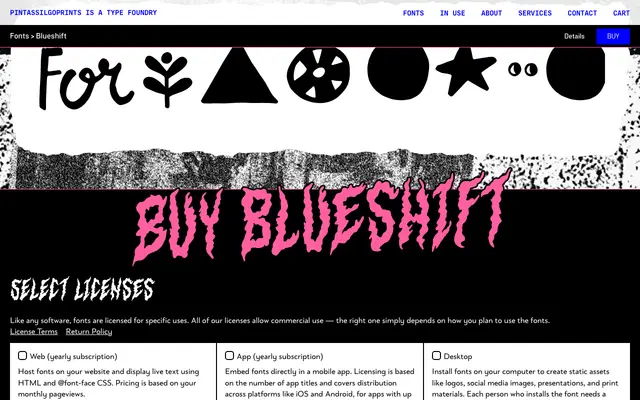 Blueshift specimen from PintassilgoPrints