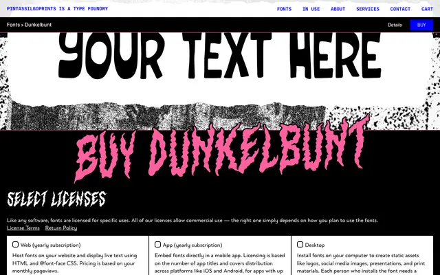 Dunkelbunt specimen from PintassilgoPrints