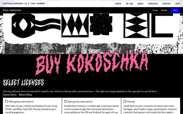 Kokoschka specimen from PintassilgoPrints
