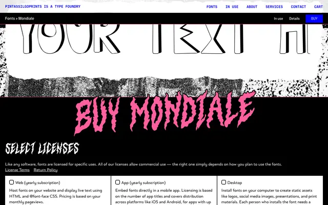 Mondiale specimen from PintassilgoPrints