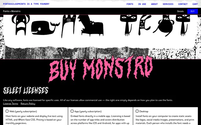 Monstro specimen from PintassilgoPrints