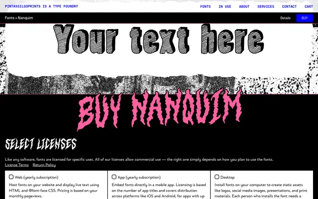 Nanquim specimen from PintassilgoPrints