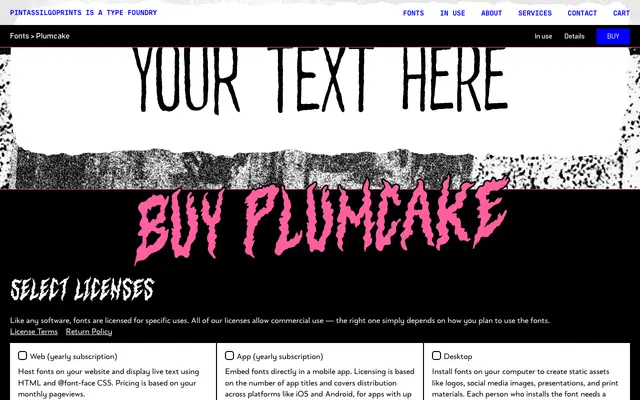 Plumcake specimen from PintassilgoPrints
