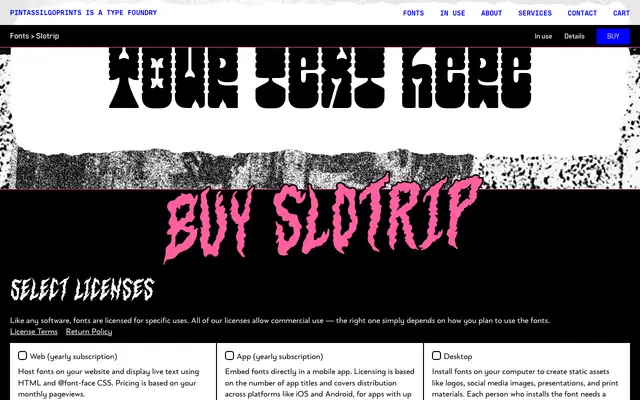 Slotrip specimen from PintassilgoPrints