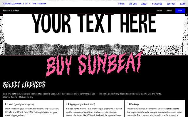 Sunbeat specimen from PintassilgoPrints