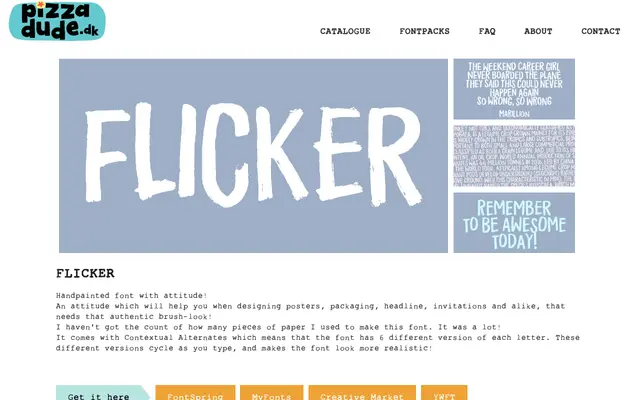 Flicker specimen from PizzaDude
