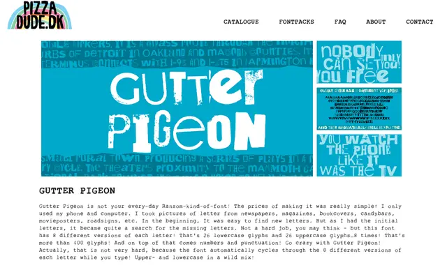 Gutter Pigeon specimen from PizzaDude