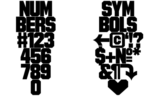 AAA Display Condensed specimen from Playtype