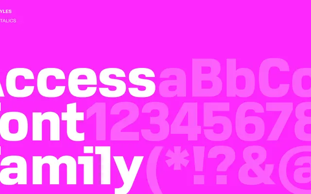 Access specimen from Playtype