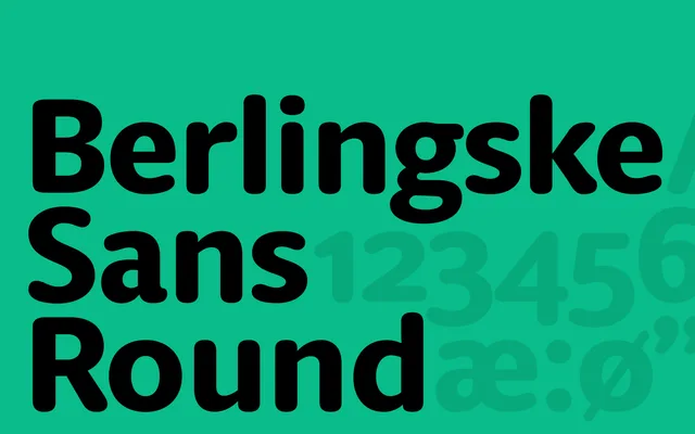 Berlingske Sans Round specimen from Playtype
