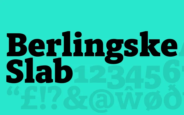 Berlingske Slab specimen from Playtype