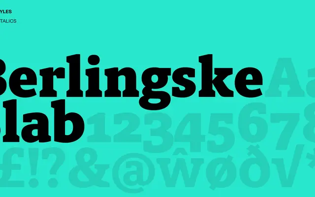 Berlingske Slab specimen from Playtype