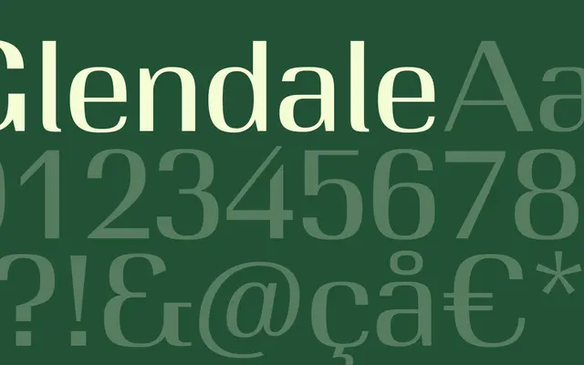 Glendale specimen from Playtype