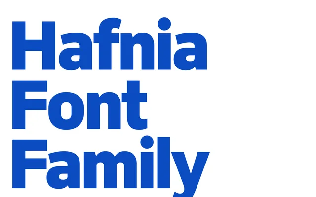 Hafnia Sans specimen from Playtype