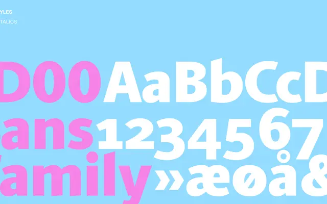 ID00 Sans specimen from Playtype