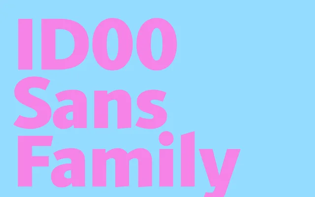 ID00 Sans specimen from Playtype