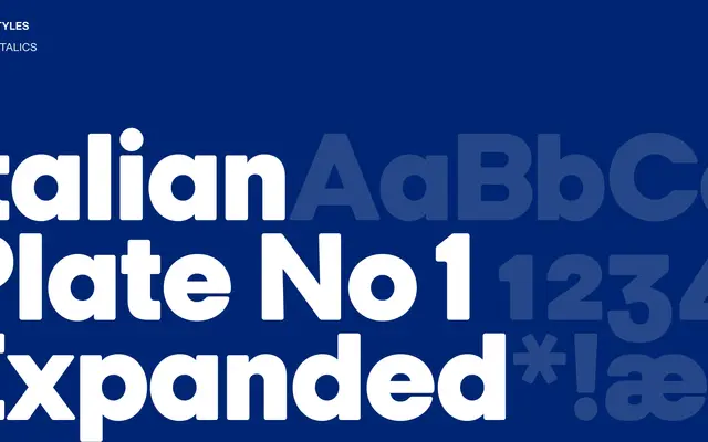 Italian Plate No1 Expanded specimen from Playtype