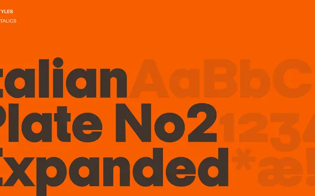 Italian Plate No2 Expanded specimen from Playtype