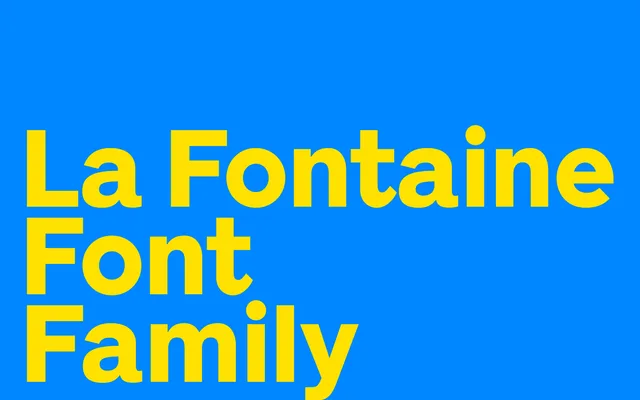 La Fontaine specimen from Playtype