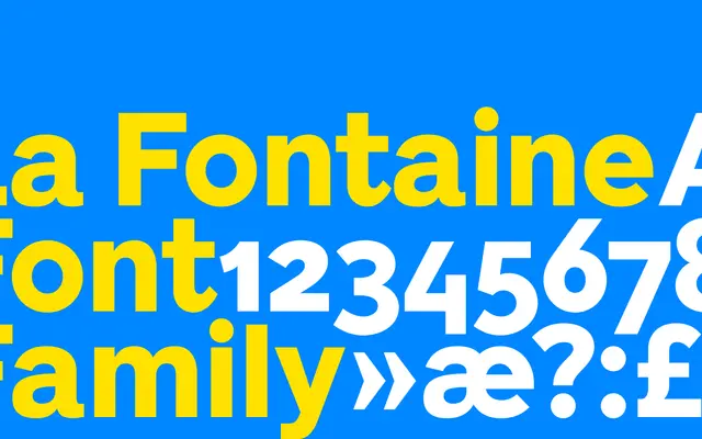 La Fontaine specimen from Playtype