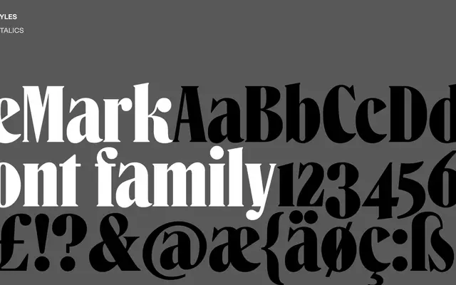 Lemark specimen from Playtype