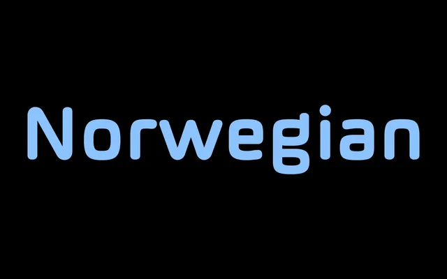 Norwegian specimen from Playtype