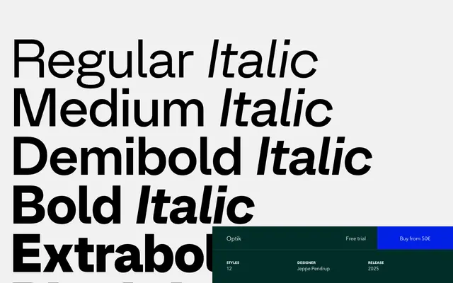 Optik specimen from Playtype