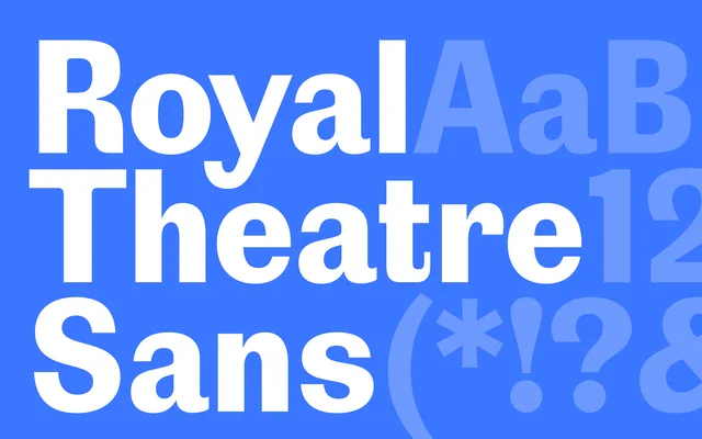 Royal Theatre Sans specimen from Playtype