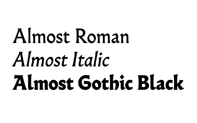 Almost specimen from Poem