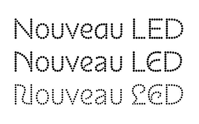 Nouveau LED specimen from Poem
