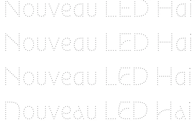 Nouveau LED specimen from Poem