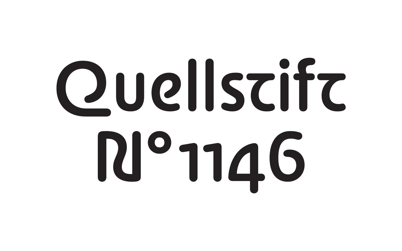 Nouveau Quellstift specimen from Poem