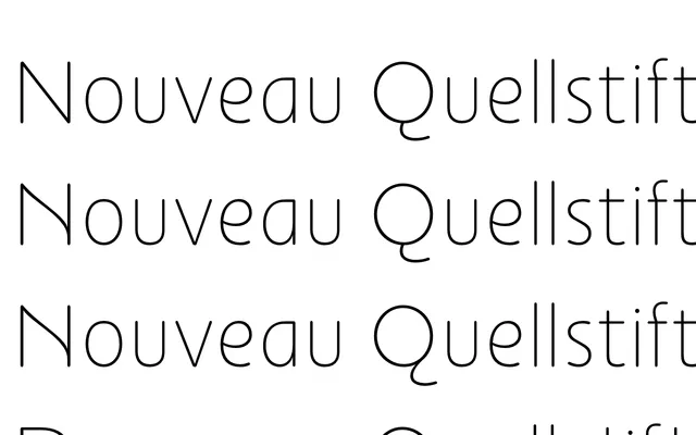 Nouveau Quellstift specimen from Poem