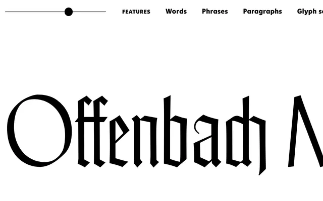 Offenbach specimen from Poem