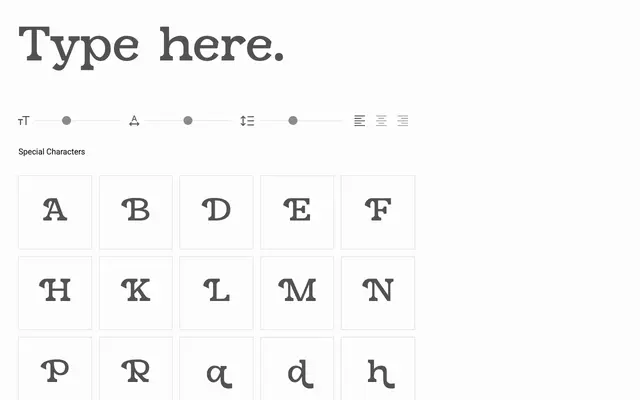PTG Blammix specimen from Portograph Studio