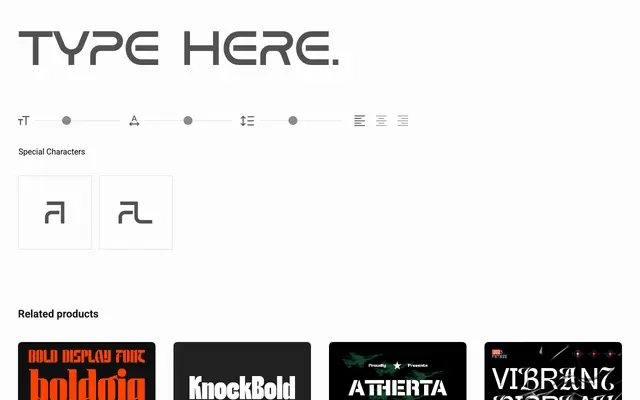 PTG Futurizm specimen from Portograph Studio