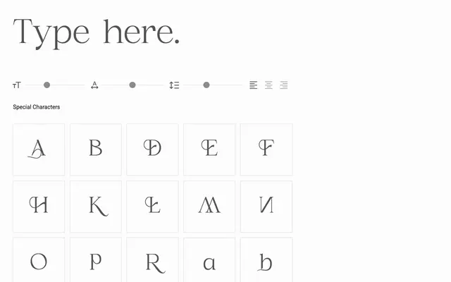 Rollston specimen from Portograph Studio