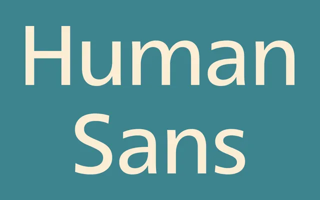 Human Sans specimen from Positype