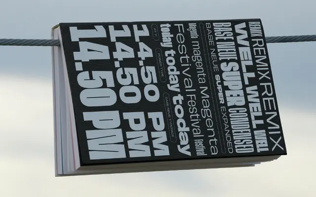 Base Neue specimen from Power Type