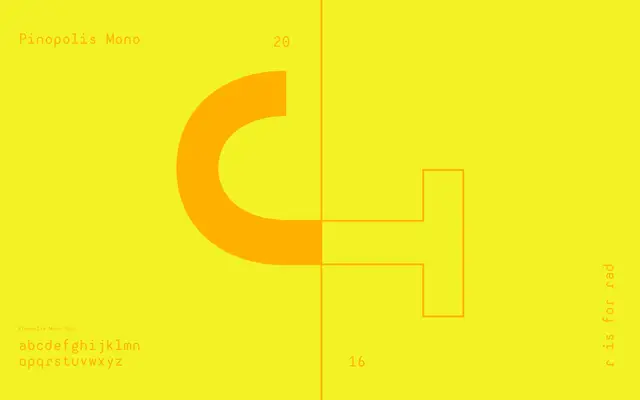 Pinopolis Mono specimen from Pretend Foundry
