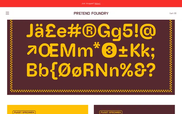 Puget specimen from Pretend Foundry