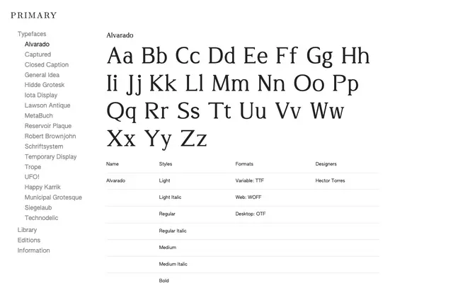 Alvarado specimen from Primary Foundry