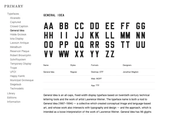 General Idea specimen from Primary Foundry