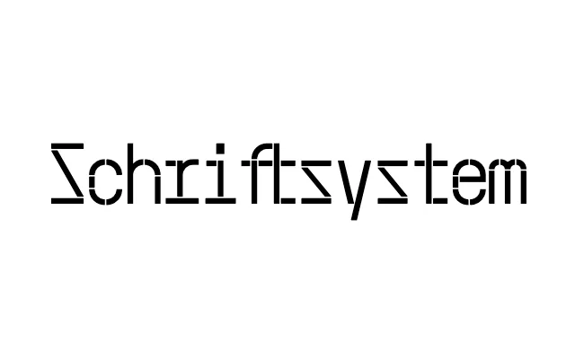 Schriftsystem specimen from Primary Foundry