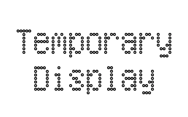 Temporary Display specimen from Primary Foundry
