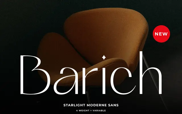Barich Moderne Sans specimen from Prioritype