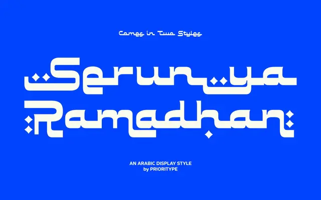 Serunya Ramadhan specimen from Prioritype