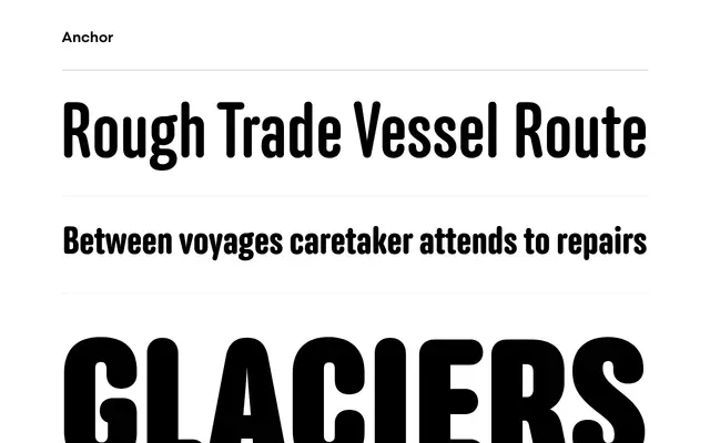 Anchor specimen from Process Type Foundry